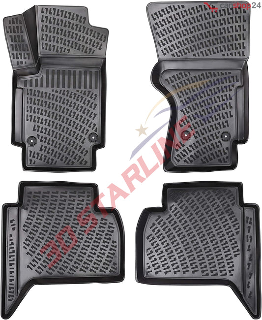 3D Starline Gummimatten Set für VW AMAROK ab 2010 Auto Fußmatten passgenaue ekstra hoher