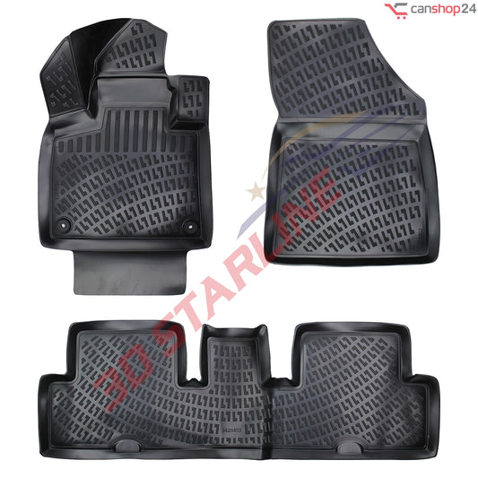 3D Starline Gummimatten Set für CITROEN C4 PICASSO (2.Gen) ab 2013 Auto Fußmatten ekstra hoher