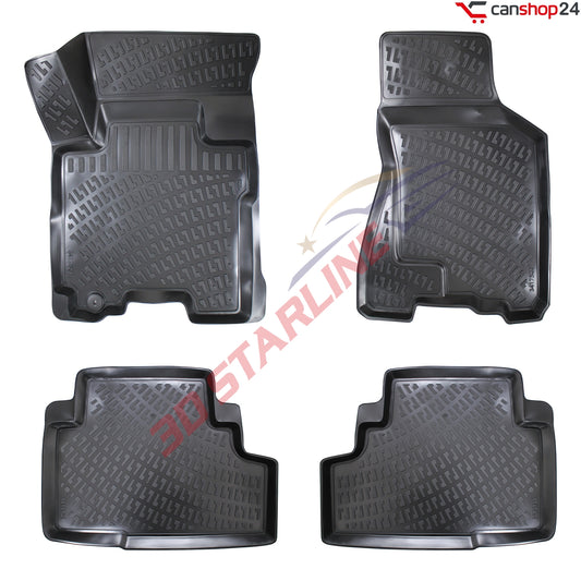 3D Starline Gummimatten Set für KIA SPORTAGE (2.Gen) 2004-2009 Auto Fußmatten passgenaue ekstra hoher