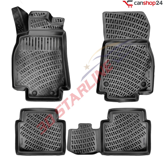 3D Starline Gummimatten Set für MERCEDES-BENZ B-Klasse (W245) 2005-2011 Auto Fußmatten passgenaue ekstra hoher