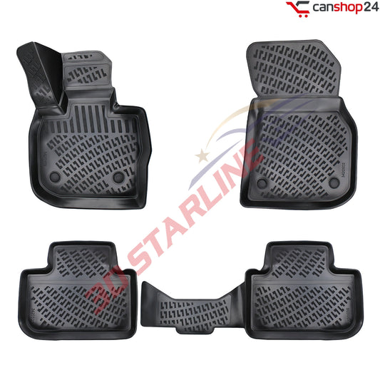 3D Starline Gummimatten Set für BMW iX3 (G08) ab 2020 Auto Fußmatten ekstra hoher