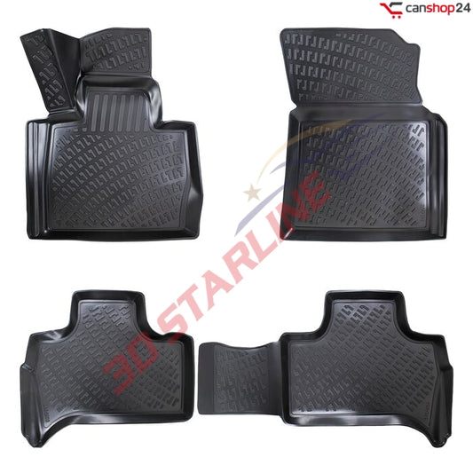 3D Starline Gummimatten Set für BMW X5 (E53) 1999-2006 Auto Fußmatten ekstra hoher