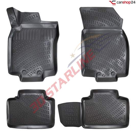 3D Starline Gummimatten Set für RENAULT KOLEOS (2.Gen) ab 2016 Auto Fußmatten passgenaue ekstra hoher