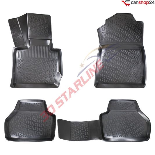 3D Starline Gummimatten Set für BMW X4 (F26) 2014-2018 Auto Fußmatten ekstra hoher