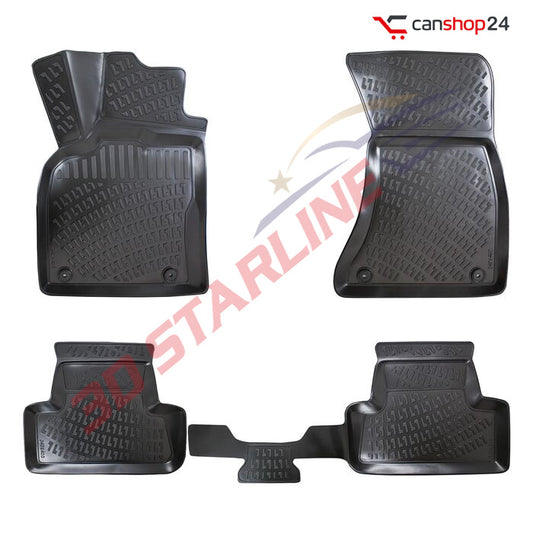 3D Starline Gummimatten Set für AUDI (Q8) ab 2018 Fußmatten ekstra hoher