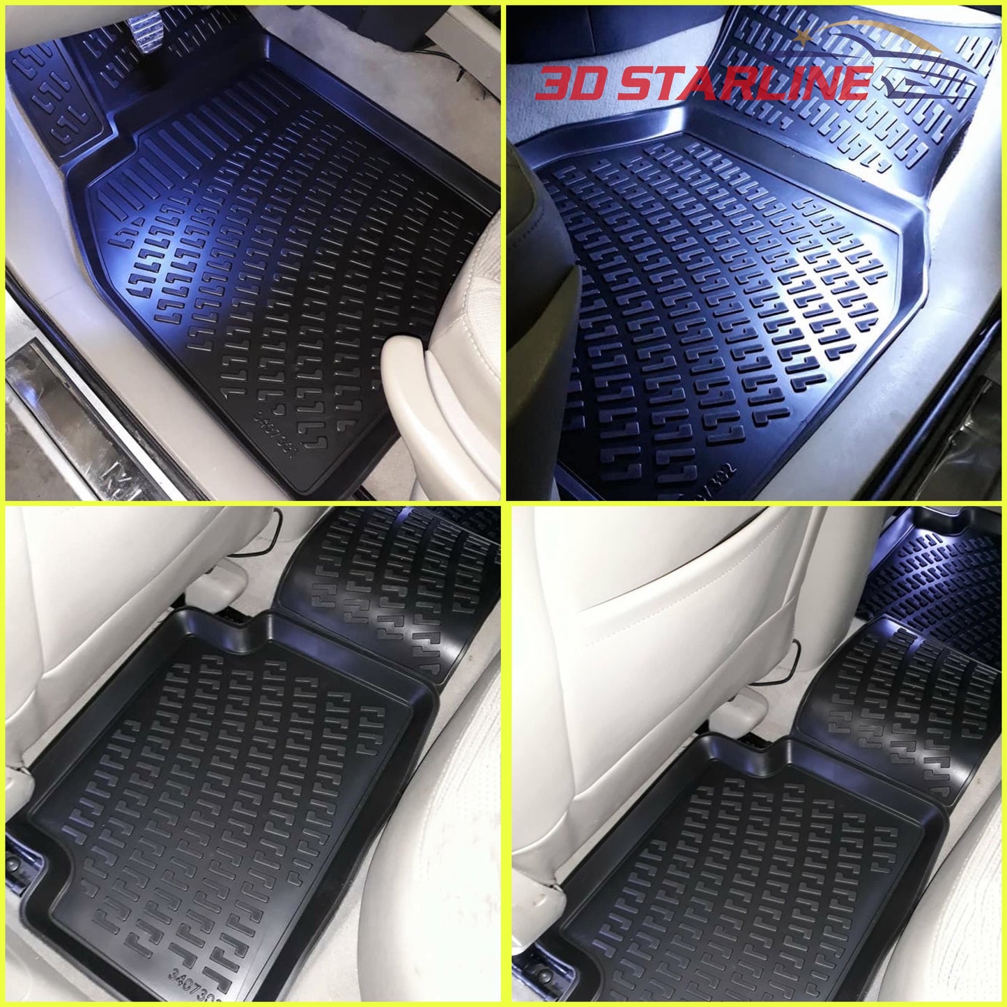 3D Starline CHEVROLET CAPTIVA Autofußmatten Gummimatten ekstra hoher