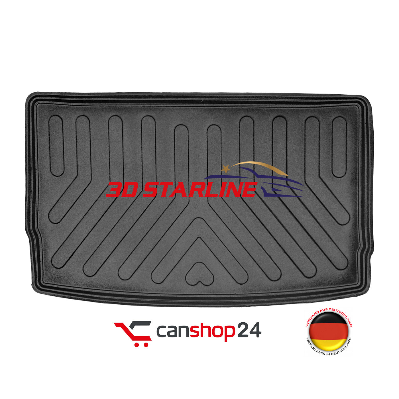 3D Starline Kofferraumwanne für kompatibel mit RENAULT ZOE Elektro ab 2012 Kofferraummatte