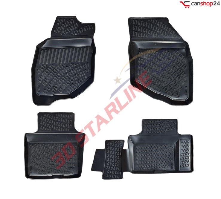 3D Starline Gummimatten Set für HONDA JAZZ (1.Gen) 2002-2008 passgenaue Auto Fußmatten ekstra hoher