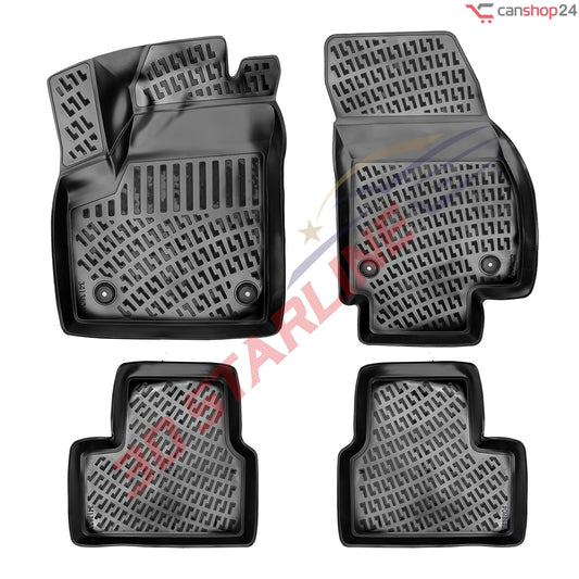 3D Starline Gummimatten Set für OPEL MERIVA (B) ab 2010 Auto Fußmatten passgenaue ekstra hoher