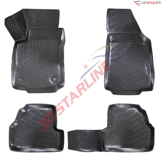 3D Starline Gummimatten Set für OPEL MOKKA (1.Gen) 2012-2020 Auto Fußmatten passgenaue ekstra hoher