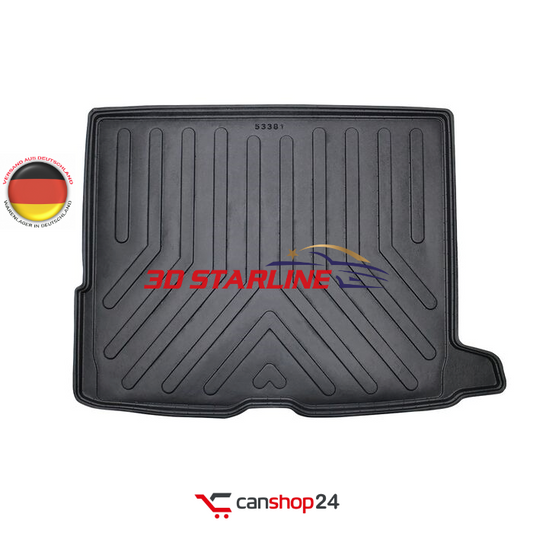 3D Starline Kofferraumwanne für kompatibel mit MERCEDES-BENZ GLC SUV (X253) 2016 Kofferraummatte