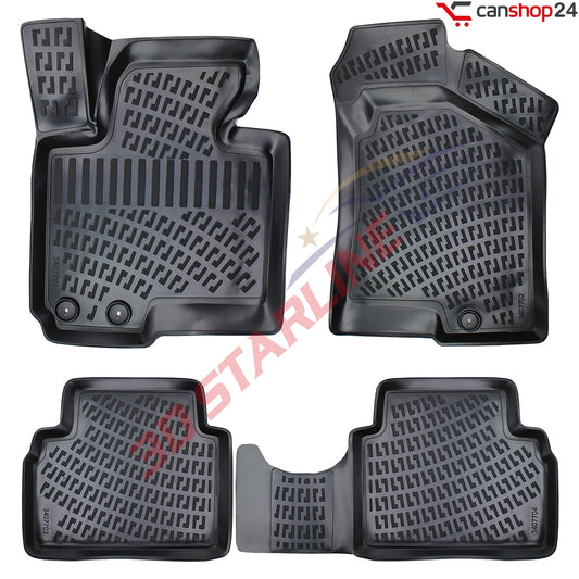 3D Starline Gummimatten Set für KIA SPORTAGE (3.Gen) 2010-2015 Auto Fußmatten passgenaue ekstra hoher