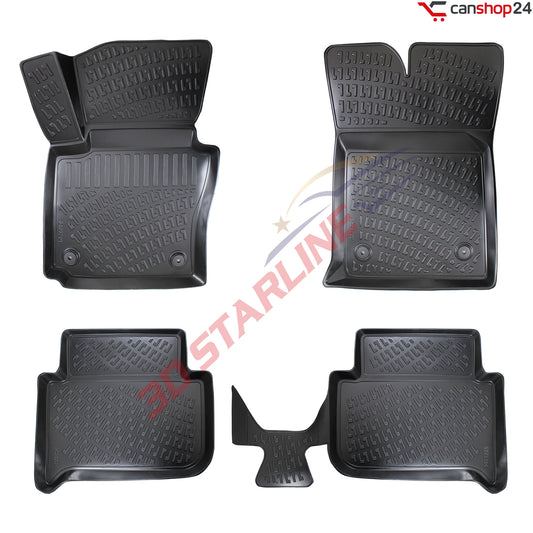 3D Starline Gummimatten Set für VW TOURAN (1.Gen) 2002-2015 Auto Fußmatten passgenaue ekstra hoher