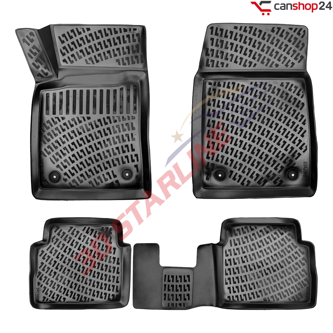 3D Starline Gummimatten Set für OPEL VECTRA (C) 2002–2008 Auto Fußmatten passgenaue ekstra hoher