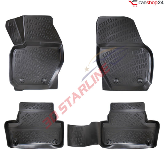 3D Starline Gummimatten Set für VOLVO XC-60 (1.Gen) 2008-2016 Auto Fußmatten passgenaue ekstra hoher