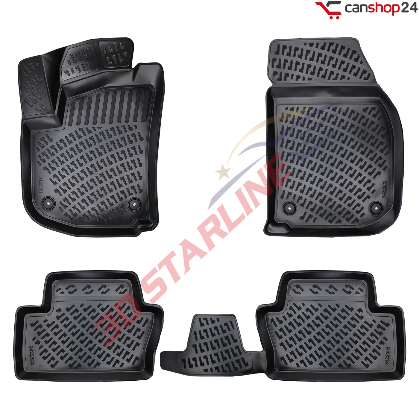 3D Starline Gummimatten Set für OPEL ZAFIRA (B) 2005-2011 Auto Fußmatten passgenaue ekstra hoher