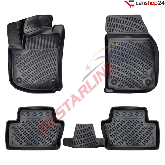 3D Starline Gummimatten Set für OPEL ZAFIRA (B) 2005-2011 Auto Fußmatten passgenaue ekstra hoher