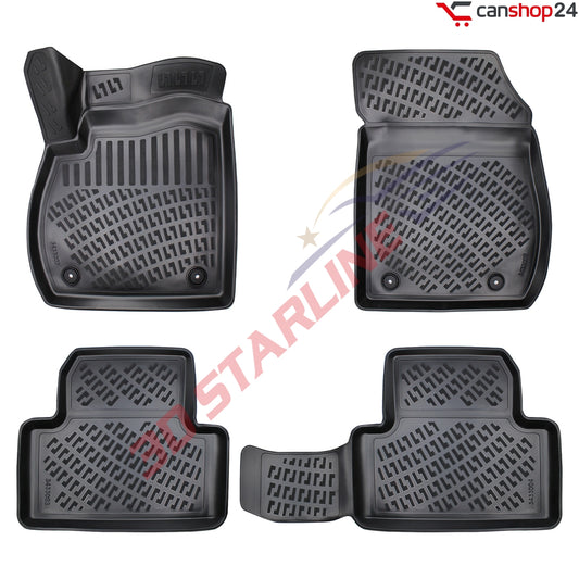 3D Starline Gummimatten Set für OPEL ZAFIRA (C) 2011-2019 Auto Fußmatten passgenaue ekstra hoher