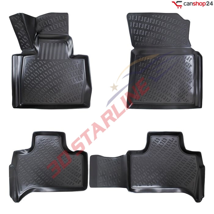 3D Starline Gummimatten Set für BMW X5 (E53) 1999-2006 Auto Fußmatten ekstra hoher