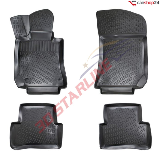 3D Starline Gummimatten Set für MERCEDES-BENZ CLS-Klasse (C218) 2011–2018 Auto Fußmatten passgenaue ekstra hoher