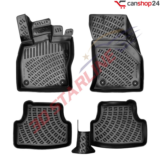 3D Starline Gummimatten Set für VW GOLF 7 (VII) 2012-2020 Auto Fußmatten passgenaue ekstra hoher