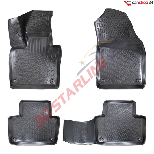3D Starline Gummimatten Set für VOLVO XC90 (2.Gen) ab 2015 Auto Fußmatten passgenaue ekstra hoher