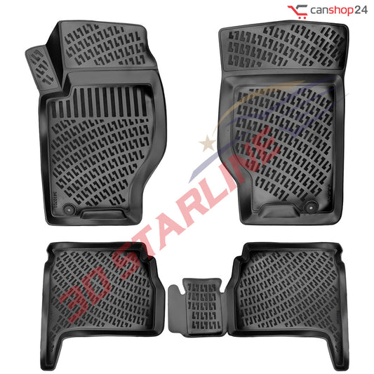 3D Starline Gummimatten Set für KIA SORENTO (1.Gen) 2002–2009 Auto Fußmatten passgenaue ekstra hoher