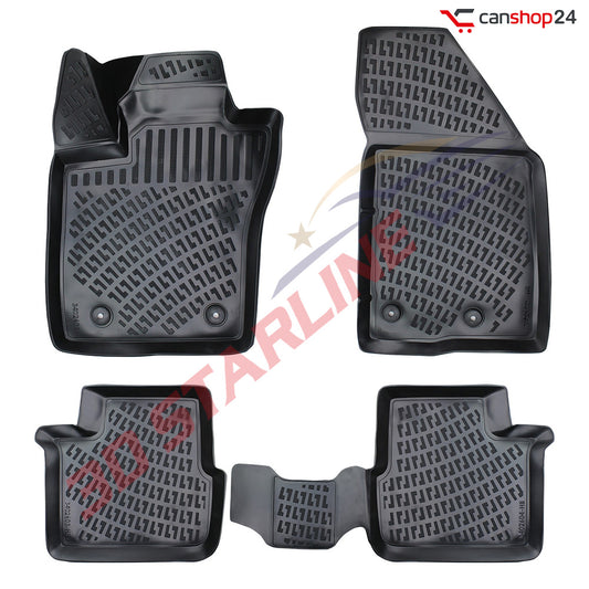 3D Starline Gummimatten Set für FIAT Tipo/Aegea (Typ 356) ab 2015 Auto Fußmatten ekstra hoher